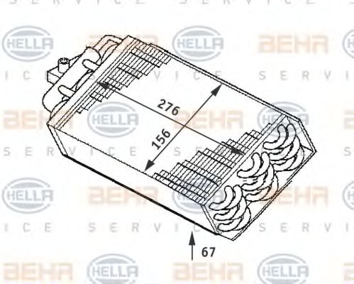 BEHR HELLA SERVICE 8FV 351 211-721