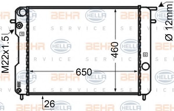 BEHR HELLA SERVICE 8MK 376 704-751