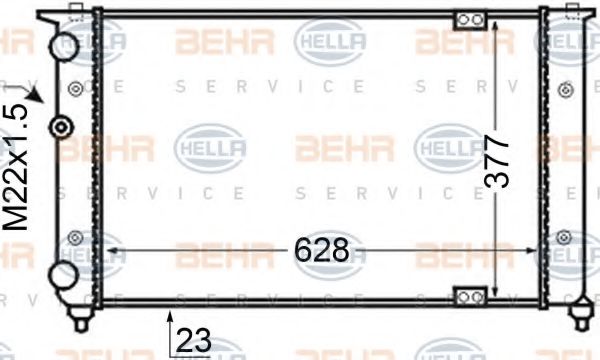 BEHR HELLA SERVICE 8MK 376 705-561