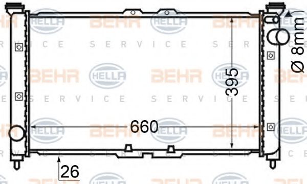 BEHR HELLA SERVICE 8MK 376 705-601