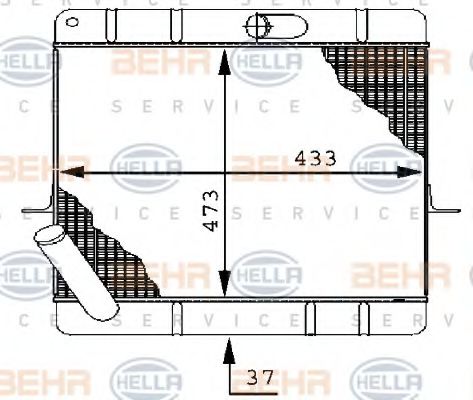 BEHR HELLA SERVICE 8MK 376 709-181