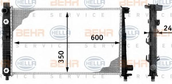 BEHR HELLA SERVICE 8MK 376 713-054