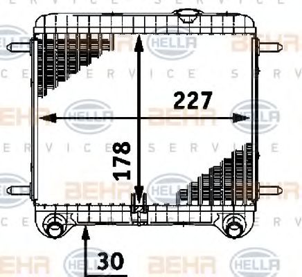 BEHR HELLA SERVICE 8MK 376 718-561