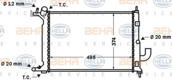 BEHR HELLA SERVICE 8MK 376 726-531