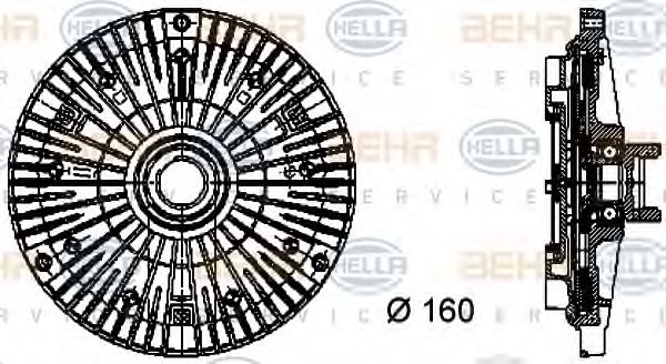 BEHR HELLA SERVICE 8MV 376 732-091