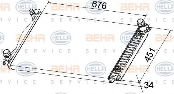 BEHR HELLA SERVICE 8MK 376 790-141