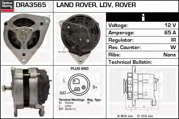 DELCO REMY DRA3565