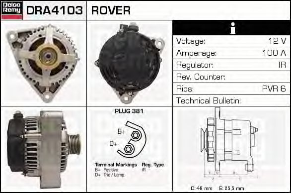 DELCO REMY DRA4103