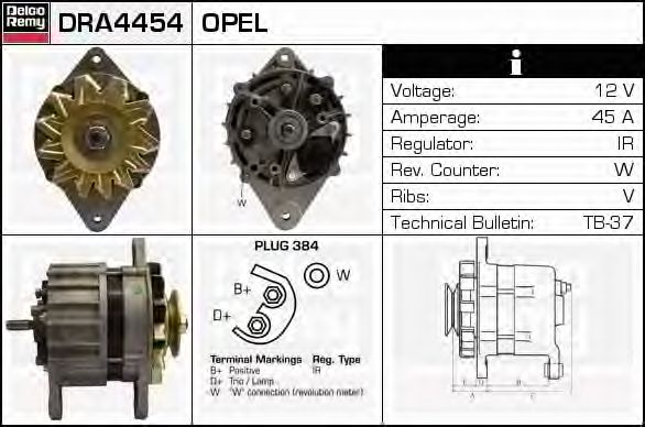 DELCO REMY DRA4454