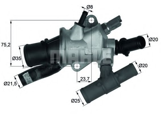 MAHLE ORIGINAL TI 166 88