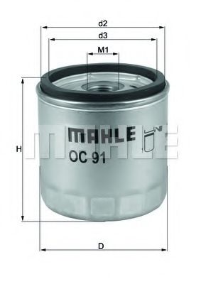 MAHLE ORIGINAL OC 91