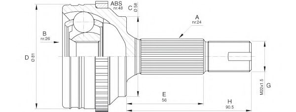 OPEN PARTS CVJ5533.10