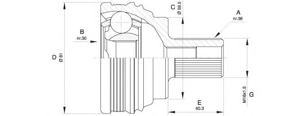 OPEN PARTS CVJ5538.10