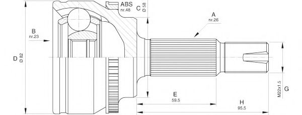 OPEN PARTS CVJ5588.10