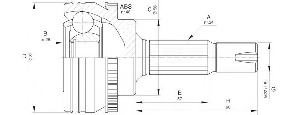 OPEN PARTS CVJ5649.10