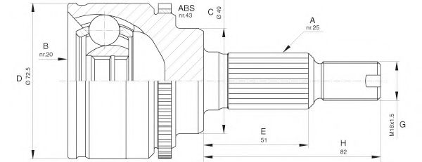 OPEN PARTS CVJ5657.10