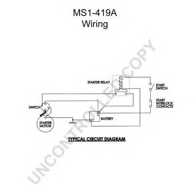 PRESTOLITE ELECTRIC MS1-419A
