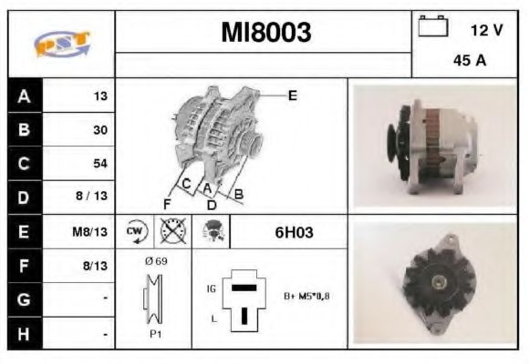 SNRA MI8003