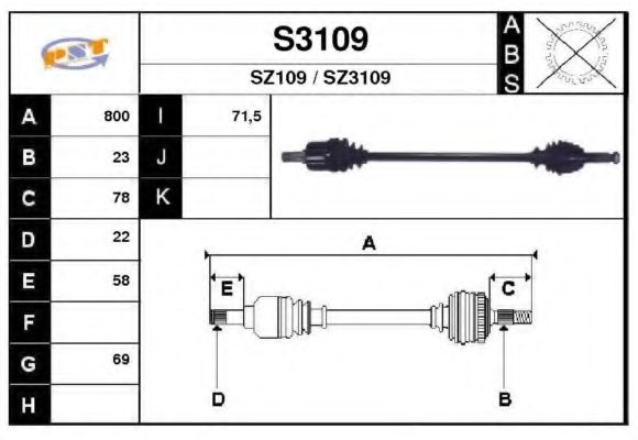 SNRA S3109