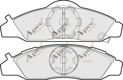 APEC braking PAD1428