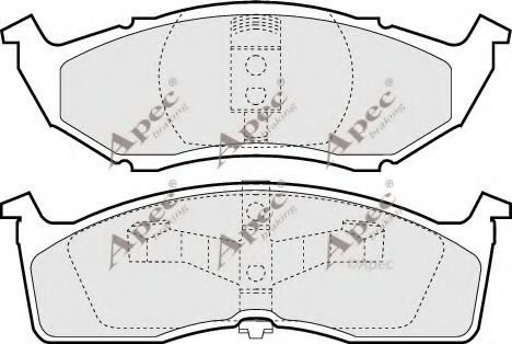 APEC braking PAD986