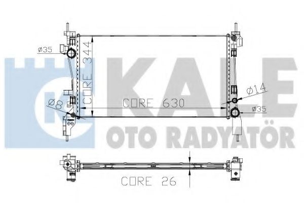 KALE OTO RADYATÖR 308400