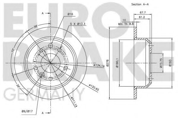 EUROBRAKE 5815201217