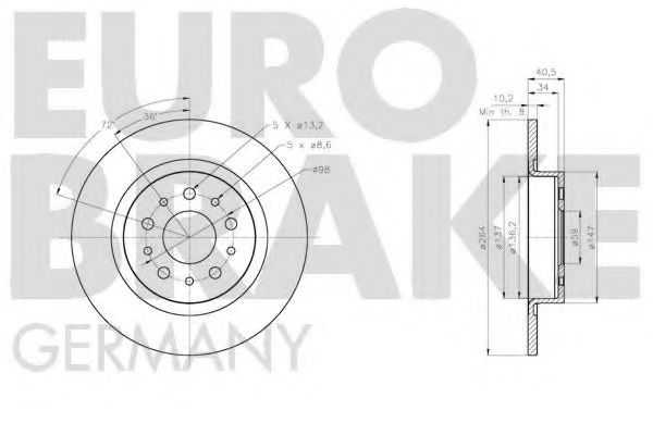 EUROBRAKE 5815202369