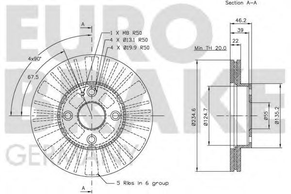 EUROBRAKE 5815203234