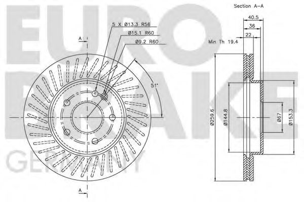 EUROBRAKE 5815203346