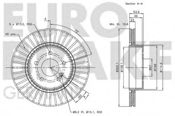 EUROBRAKE 5815203389