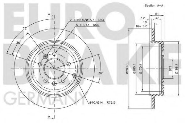 EUROBRAKE 5815203725