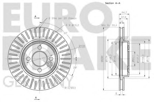 EUROBRAKE 5815204034