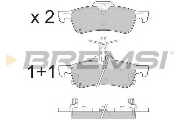 BREMSI BP3528