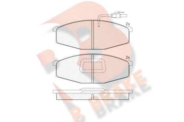 R BRAKE RB0694