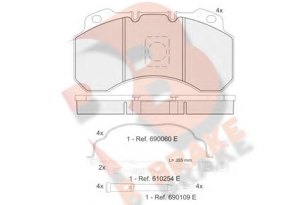 R BRAKE RB1280-115