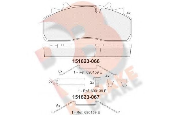 R BRAKE RB1623-066