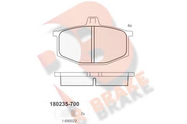 R BRAKE RB0235-700