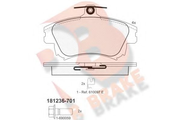 R BRAKE RB1236-701