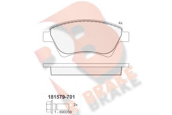 R BRAKE RB1579-701