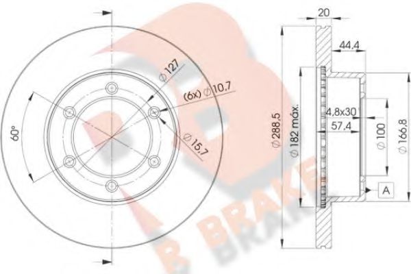 R BRAKE 78RBD25190