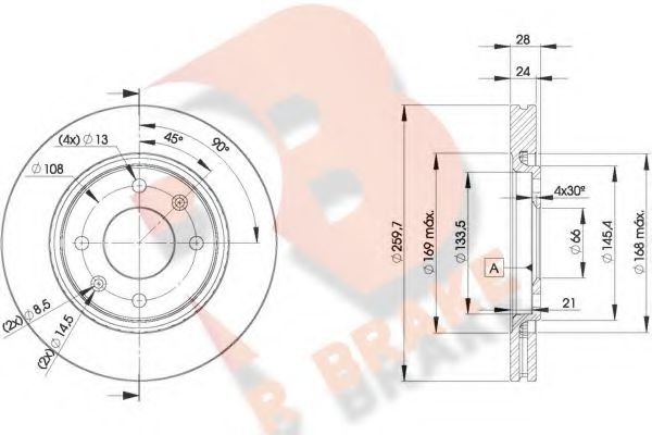 R BRAKE 78RBD29406