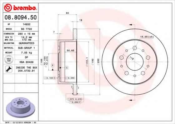 BREMBO 08.8094.50