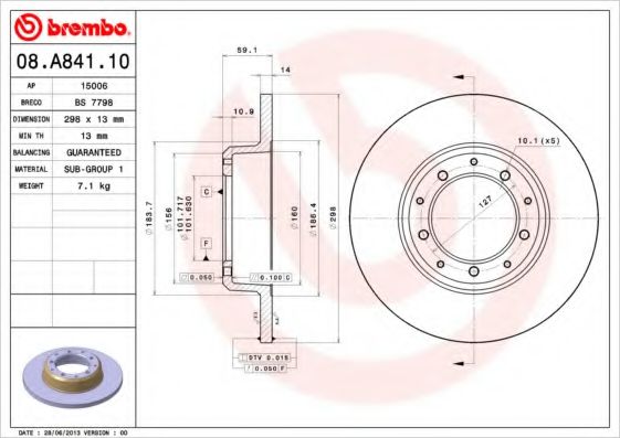 BREMBO 08.A841.10