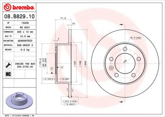 BREMBO 08.B829.10