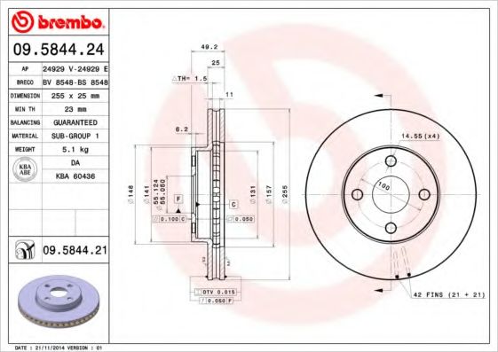 BREMBO 09.5844.24