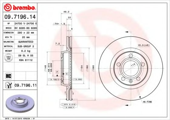 BREMBO 09.7196.11