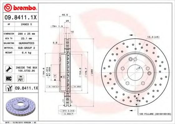 BREMBO 09.8411.1X