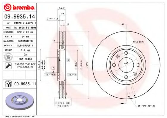 BREMBO 09.9935.14