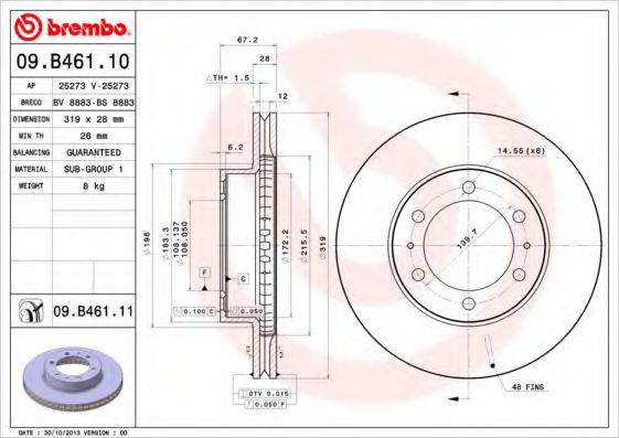 BREMBO 09.B461.11